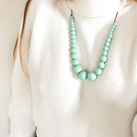 Le Minthalo | Collier allaitement, portage et dentition - MintyWendy Perles rondes