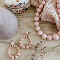Constance| Collier allaitement, portage et dentition - MintyWendy Perles Rondes