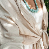 Le Minthalo | Collier allaitement, portage et dentition - MintyWendy Perles hexagonales