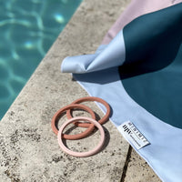 Coffret Plage - MintyWendy Serviette + trio bracelet Bleu