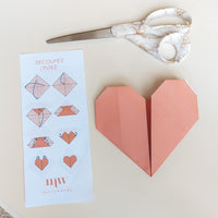 Origami Cœur - DIY carte de vœux - PDF GRATUIT - MintyWendy Default Title