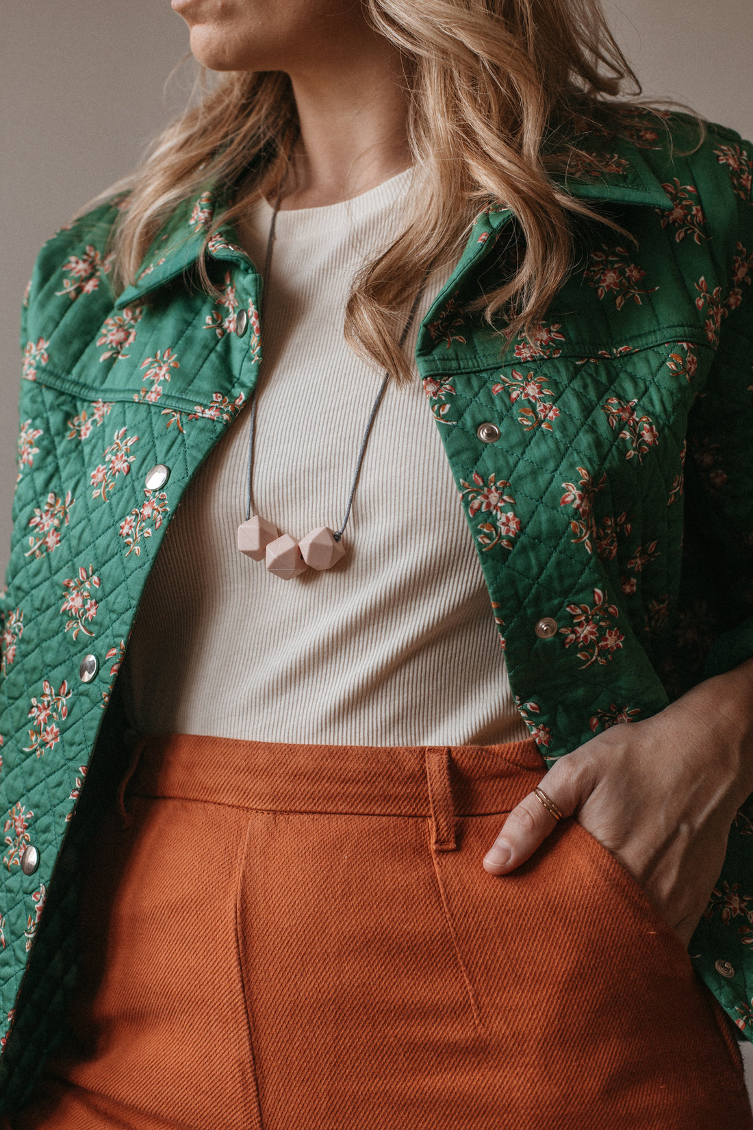 Simple Dimple | Collier allaitement, portage et de dentition - MintyWendy Rose