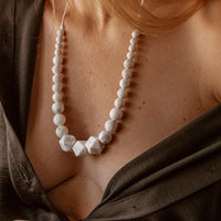 Mumtaz Mahal | Collier allaitement, portage et de dentition - MintyWendy Marbre
