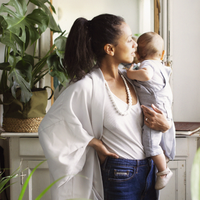 Kimono Post-Partum Prunelli -Made in Paris - MintyWendy Gris perle