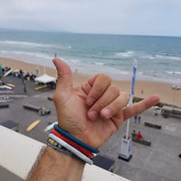 Coffret Plage - MintyWendy Serviette + trio bracelet Bleu