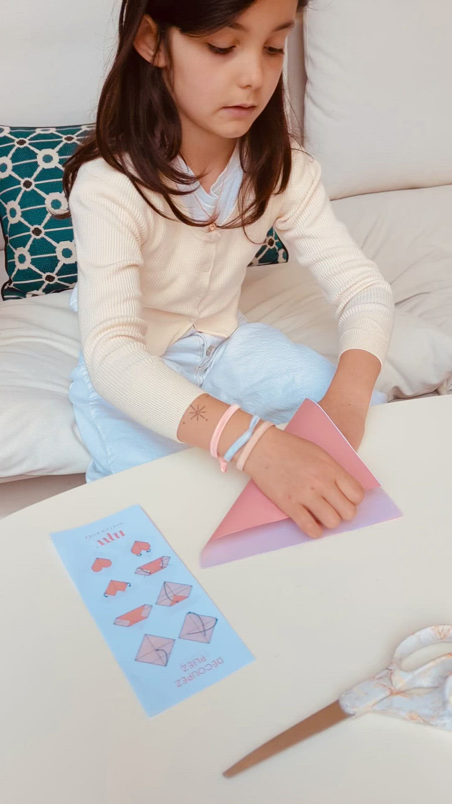 Origami Cœur - DIY carte de vœux - PDF GRATUIT