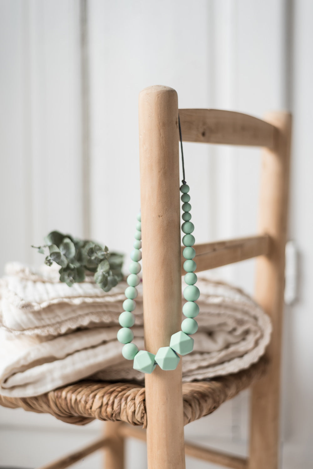 Le Minthalo | Collier allaitement, portage et dentition - MintyWendy Perles hexagonales