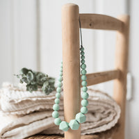 Le Minthalo | Collier allaitement, portage et dentition - MintyWendy Perles hexagonales