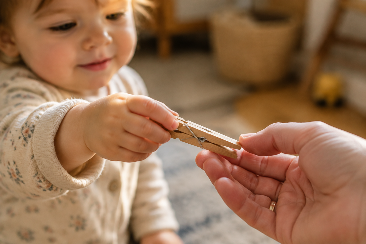 Et si laisser son bébé « aider » à la maison n’était pas une perte de temps ?