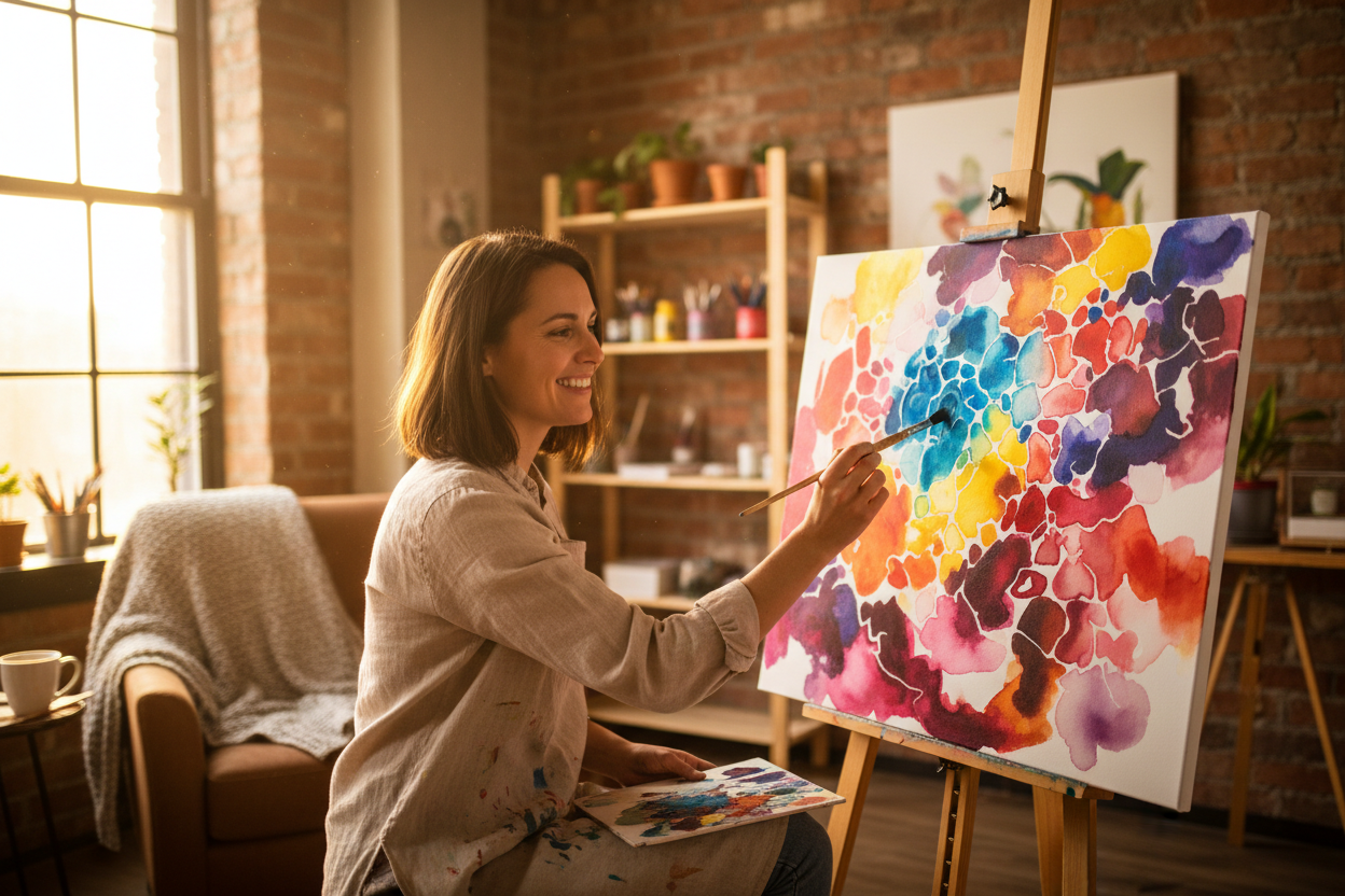 Peindre même quand on n’est pas douée : pourquoi cela fait du bien au cerveau