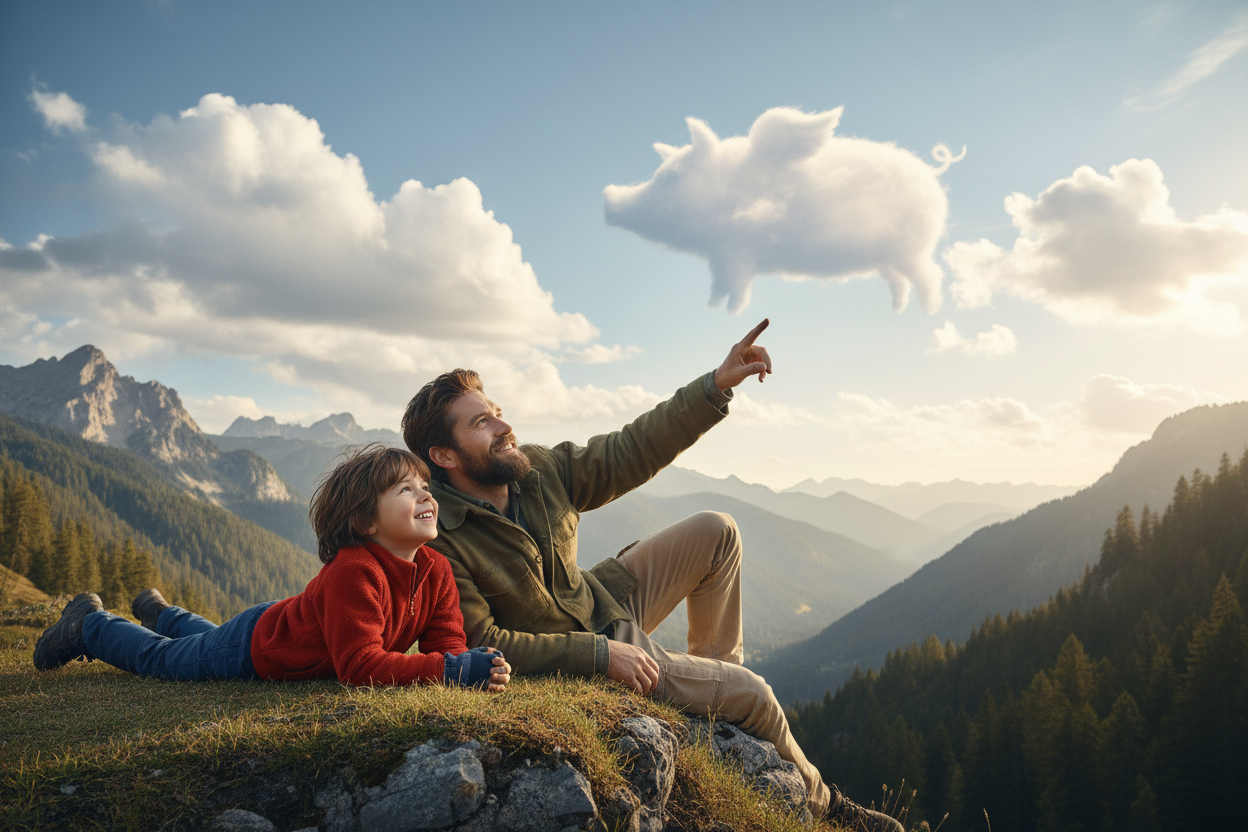 paréidolie Regarder les nuages et imaginer des formes : pourquoi cette activité fascine autant les enfants
