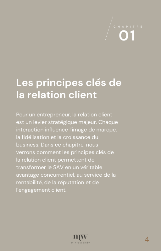 Carnet stratégique - Les grand principes du service après vente (SAV)