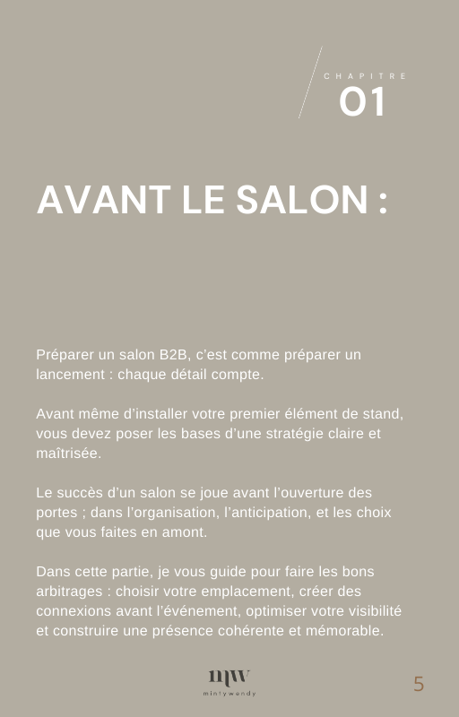 Carnet stratégique — Réussir son salon B2B