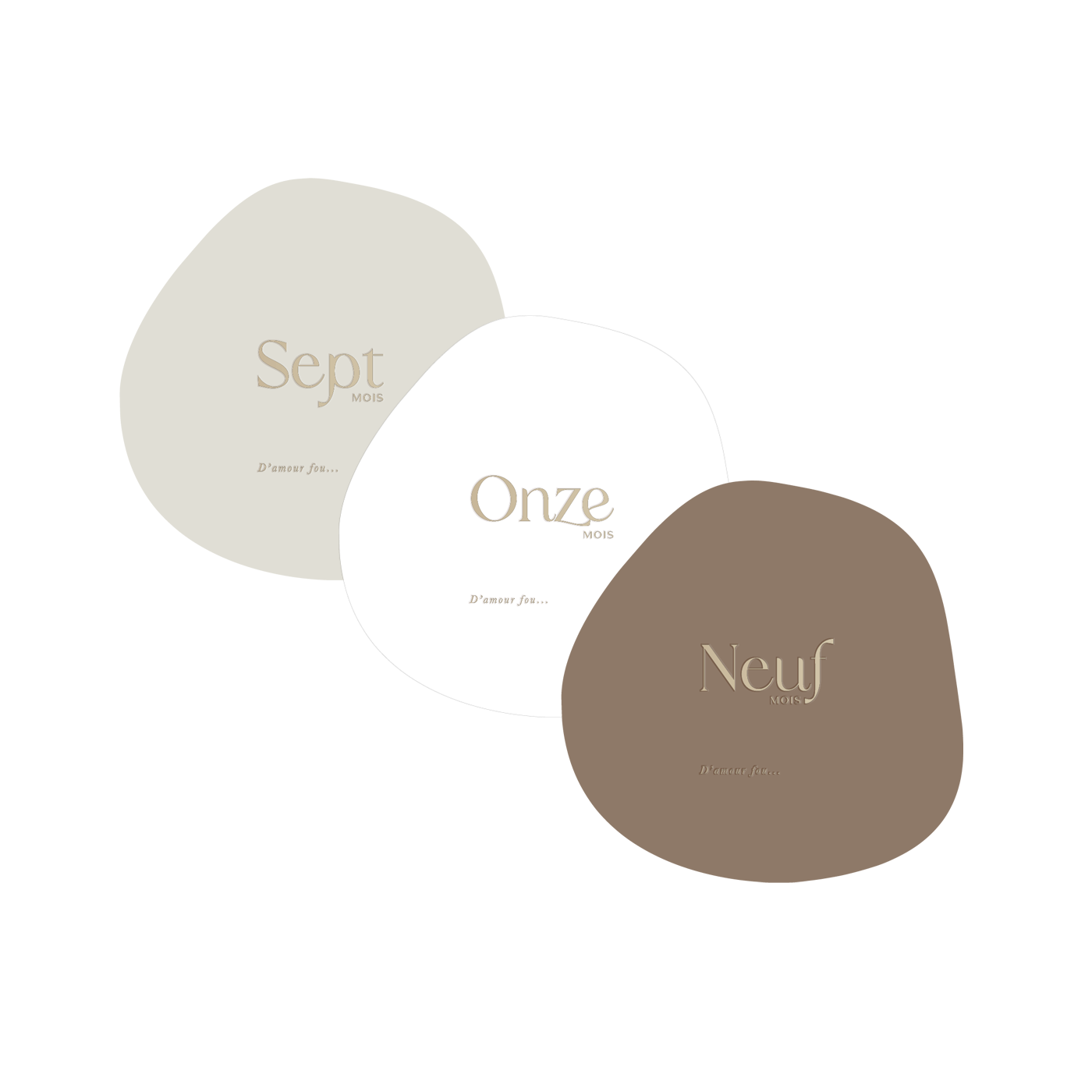 Cartes étapes élégantes avec dorure à Chaud