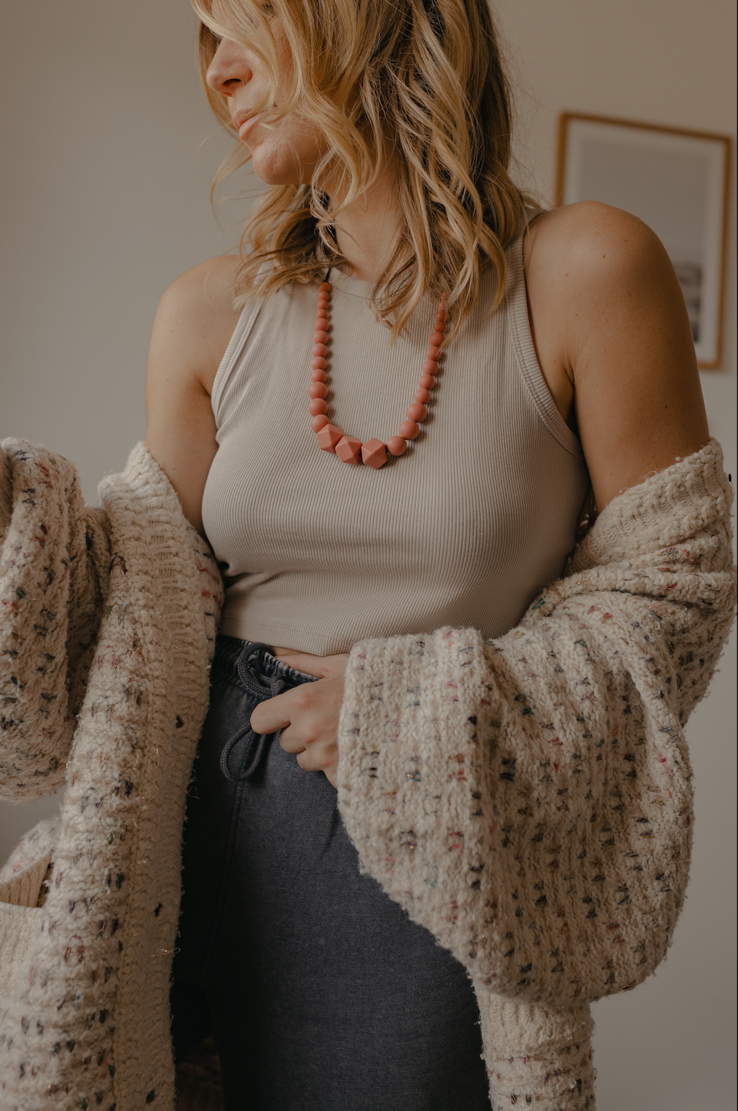 Terracotta | Collier de portage, d&#39;allaitement et de dentition - MintyWendy Default Title