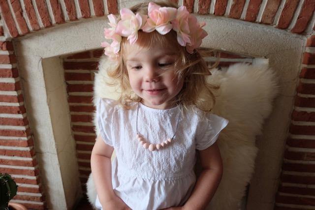 Collier Enfant, grande sœur - MintyWendy Mini Constance (Rose)