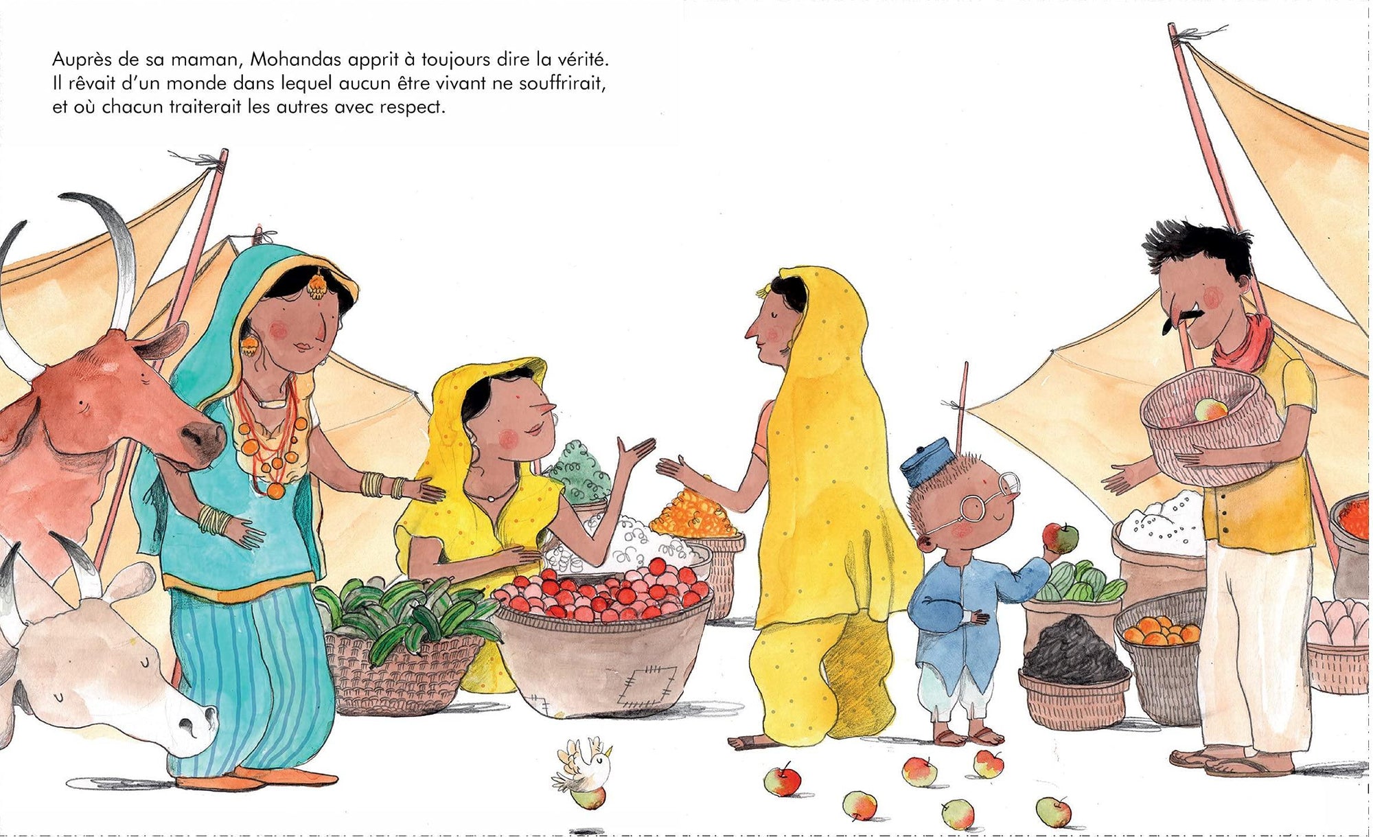 Petit & Grand - Mahatma Gandhi (Français) Relié - MintyWendy