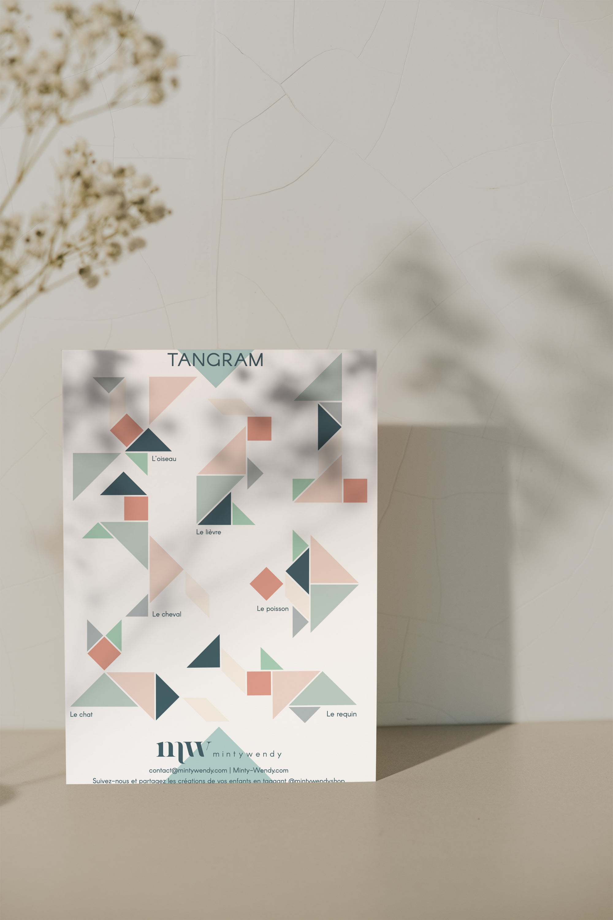 Tangram Montessori - jeu pour les 4 ans et plus - MintyWendy Default Title