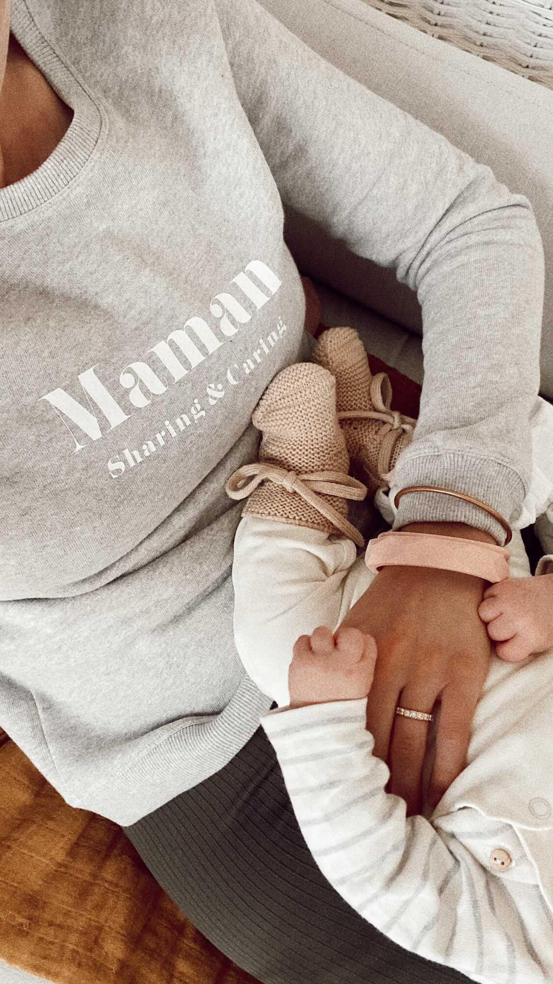 Sweat - Maman Sharing & Caring - Collaboration Chat-Malo - MintyWendy M