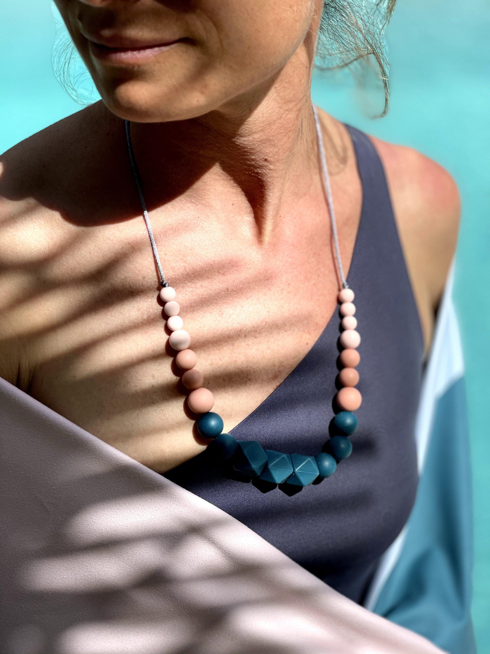 Coffret Plage - MintyWendy Serviette + trio bracelet Bleu