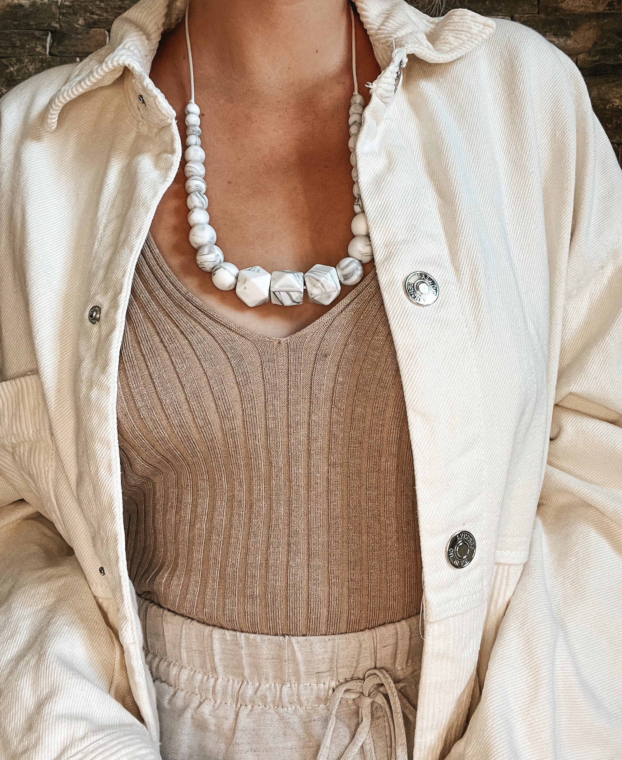 Mumtaz Mahal | Collier allaitement, portage et de dentition - MintyWendy