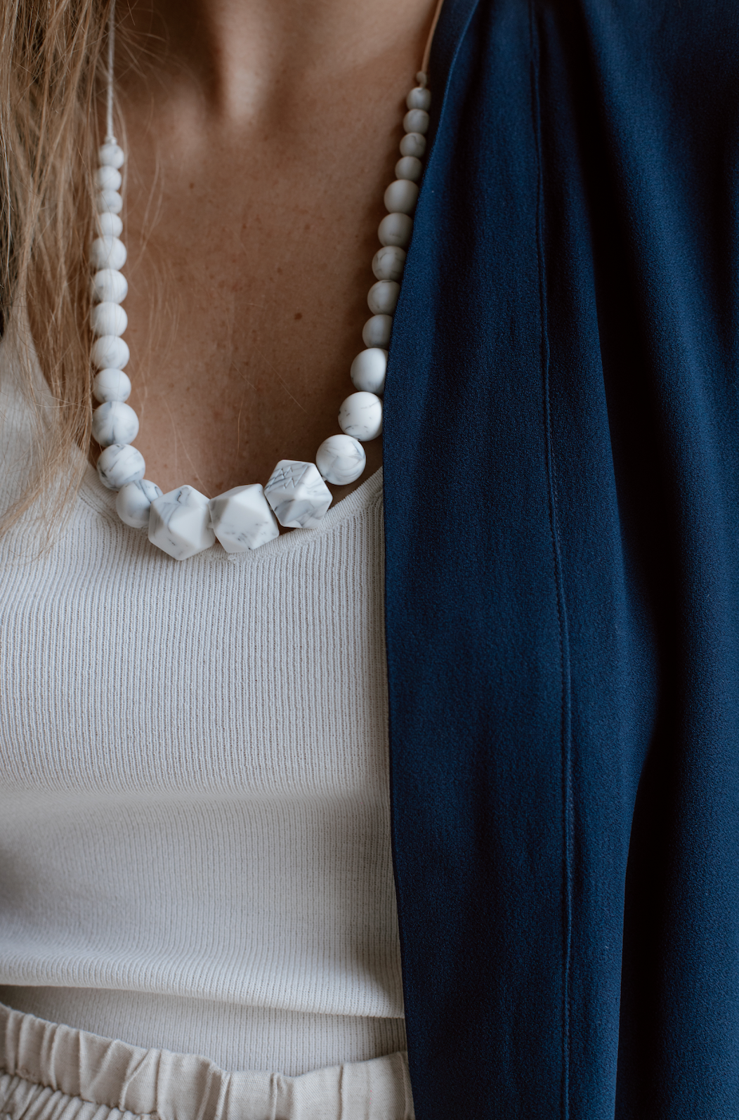 Kimono Post-Partum Prunelli -Made in Paris - MintyWendy Gris perle