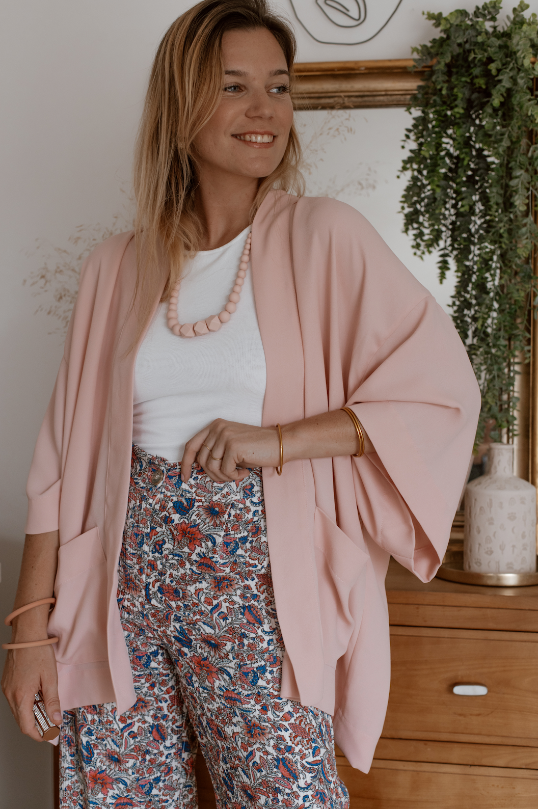 Kimono Post-Partum Prunelli -Made in Paris - MintyWendy Gris perle