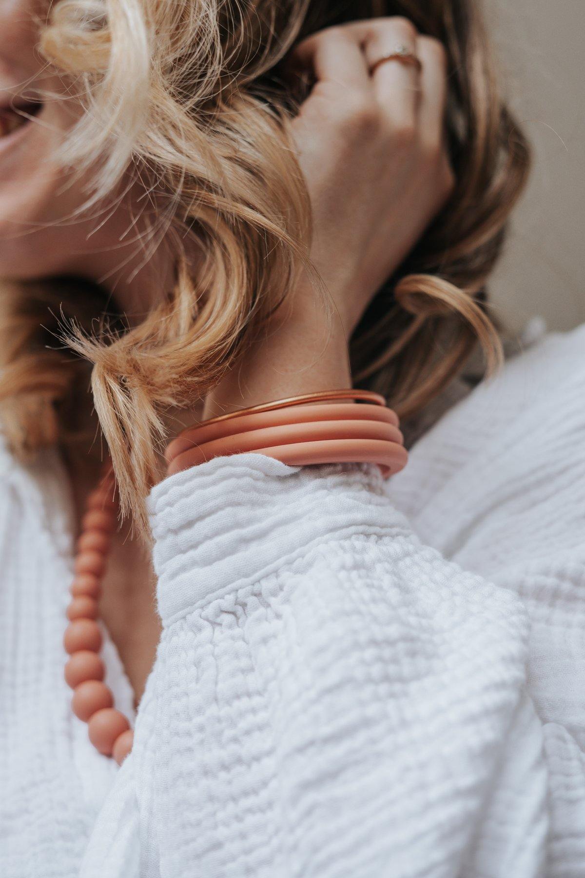 Jonc bouddhiste Cuivre fin - MintyWendy 1 FIN CUIVRE + 1 FIN NUDE