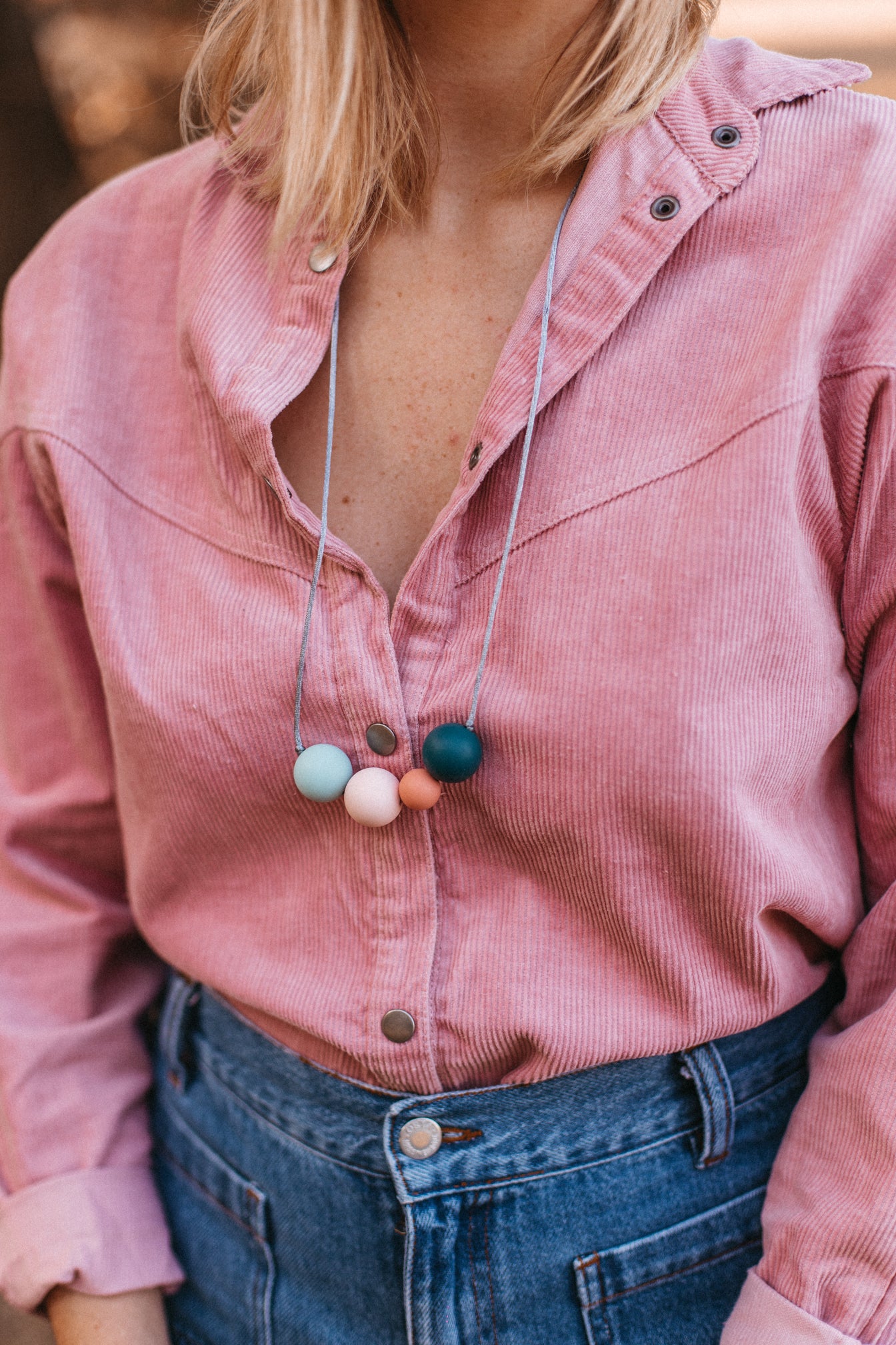 Love Actually | Collier allaitement, de portage et de dentition - MintyWendy Celadon