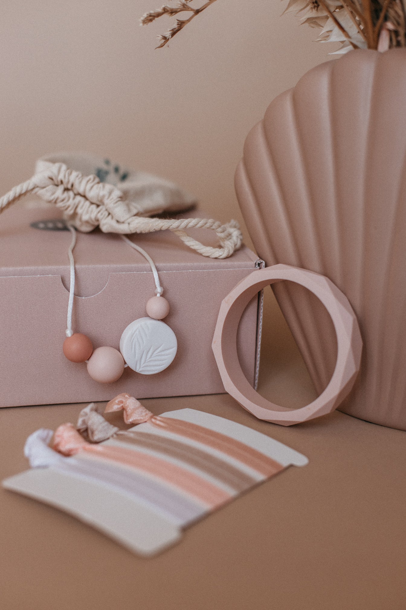 Coffret Sautoir Palm Sunrise Rose - MintyWendy Default Title