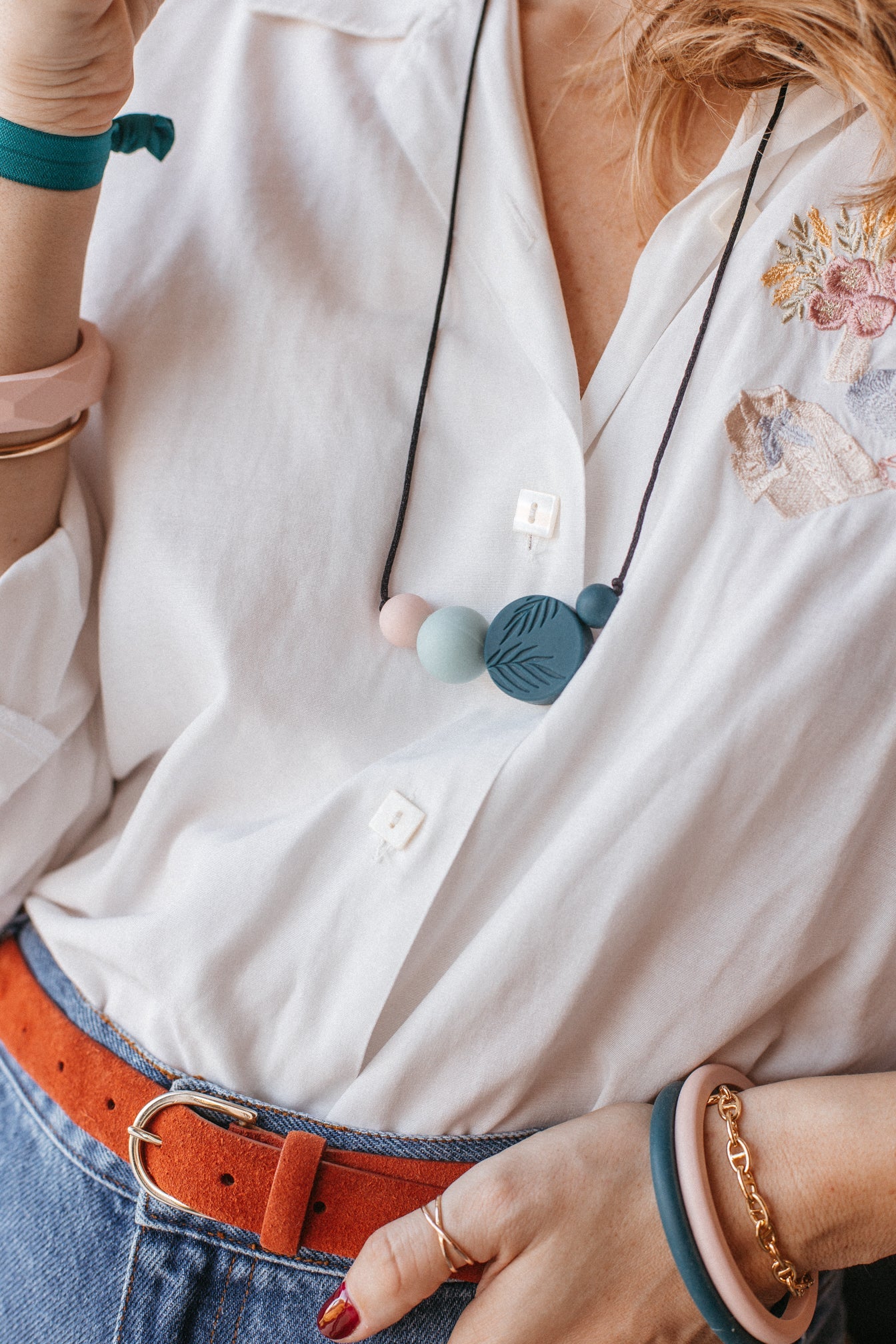 Nuit étoilée - Peacock & Rose | Collier allaitement, portage et de dentition - MintyWendy Default Title