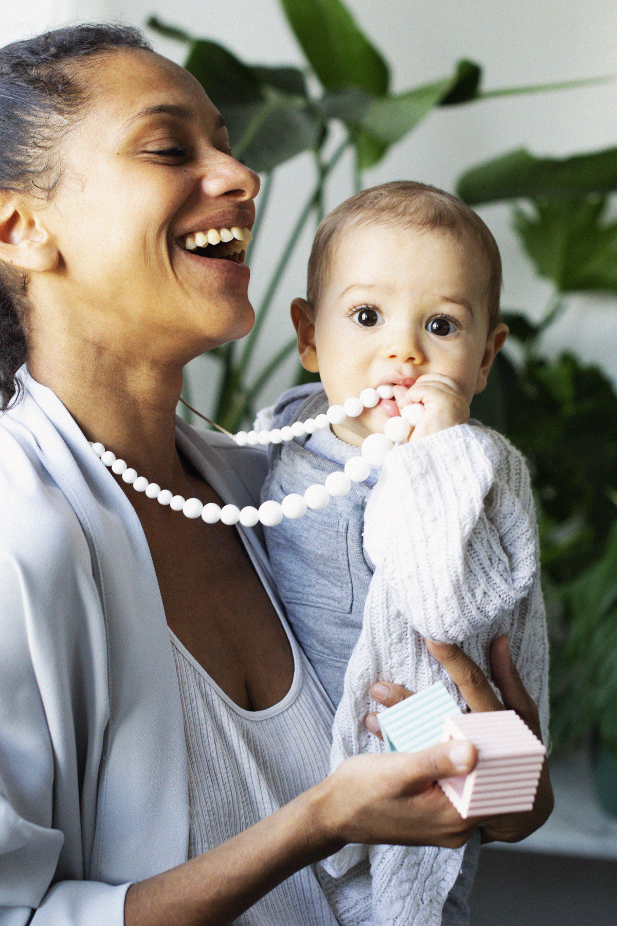 Kimono Post-Partum Prunelli -Made in Paris - MintyWendy Gris perle