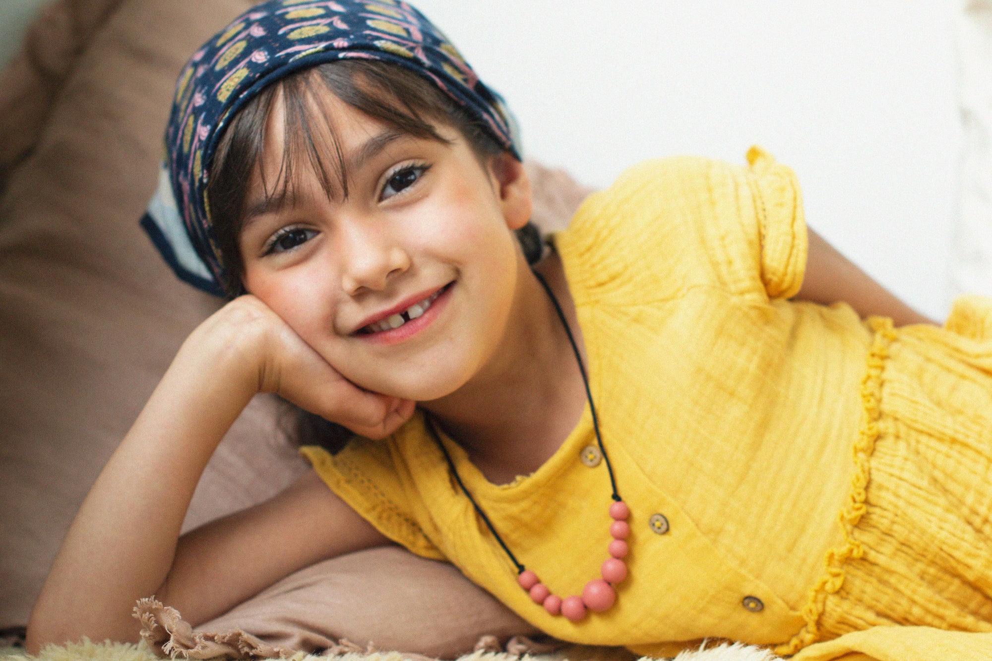 Collier Enfant, grande sœur - MintyWendy Mini terracotta