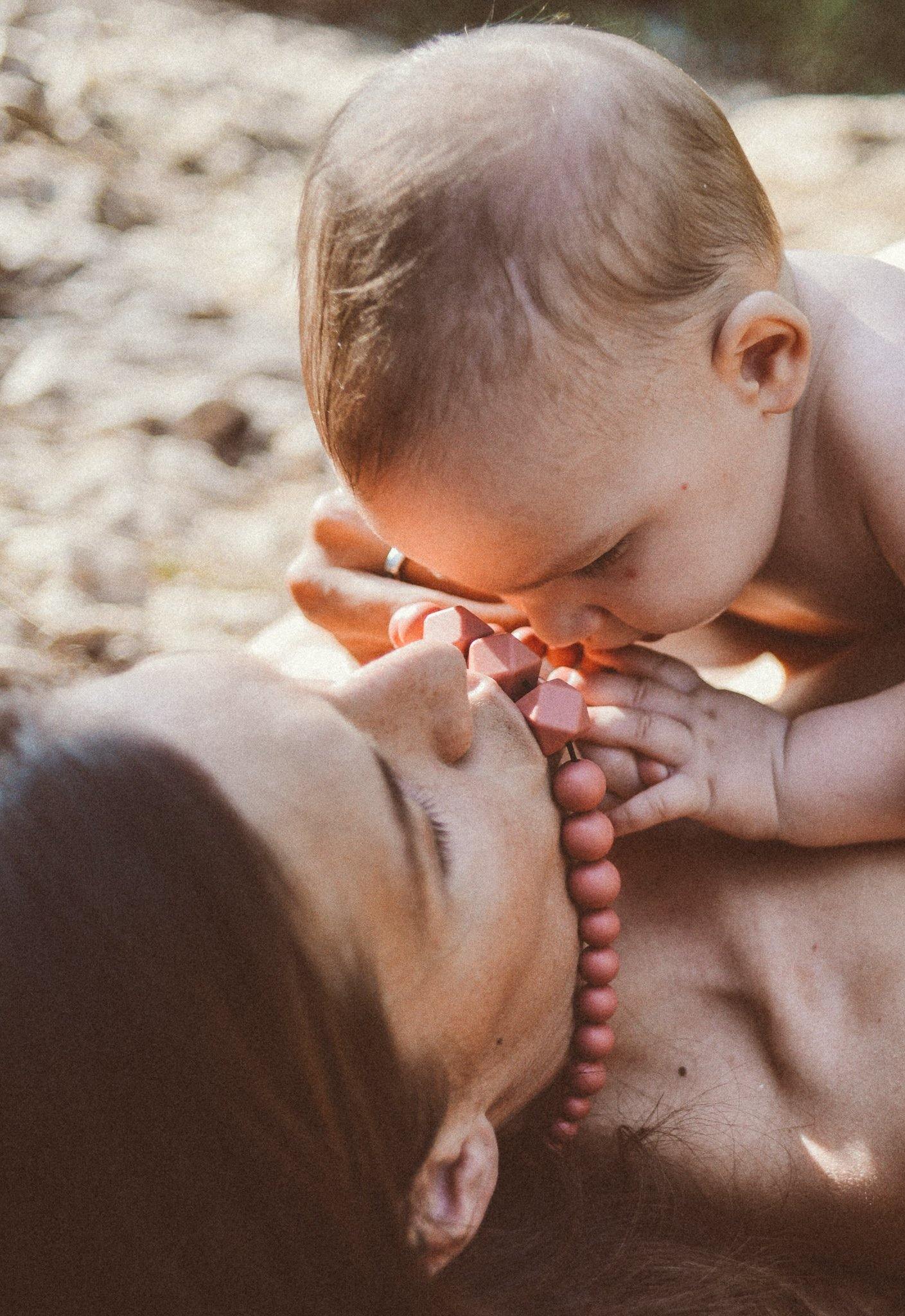 Terracotta | Collier de portage, d&#39;allaitement et de dentition - MintyWendy Default Title