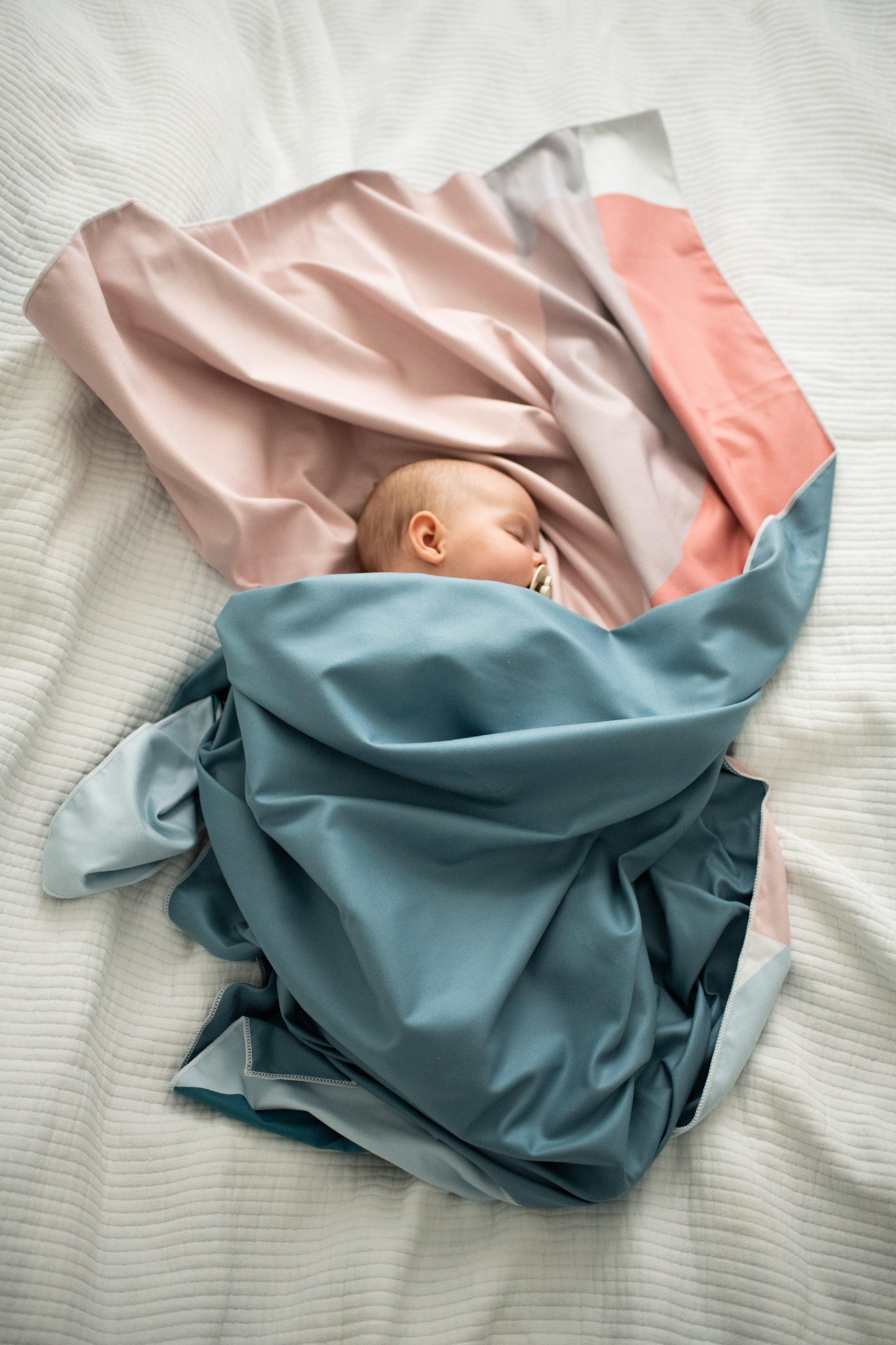 Coffret Plage - MintyWendy Serviette + trio bracelet Bleu