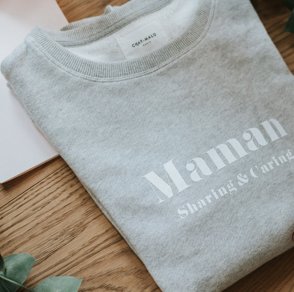 Sweat - Maman Sharing & Caring - Collaboration Chat-Malo - MintyWendy