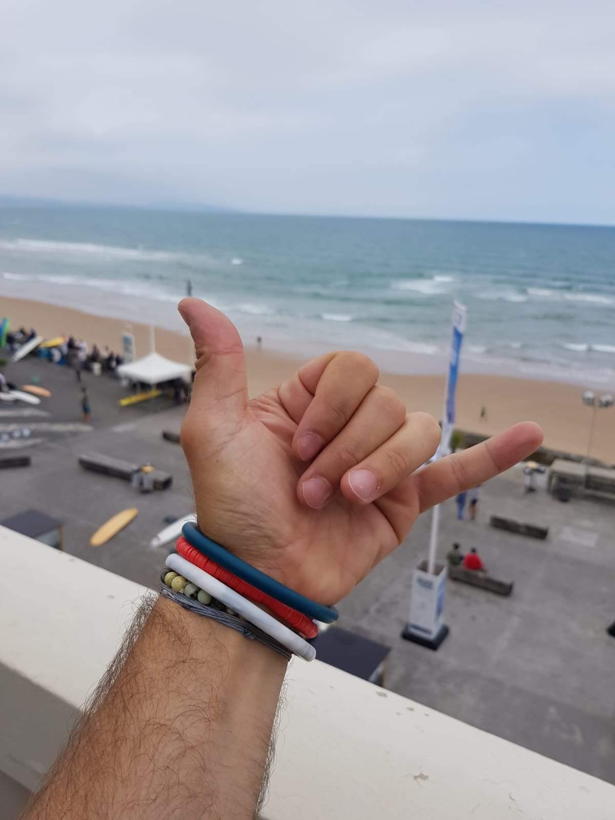 Coffret Plage - MintyWendy Serviette + trio bracelet Bleu