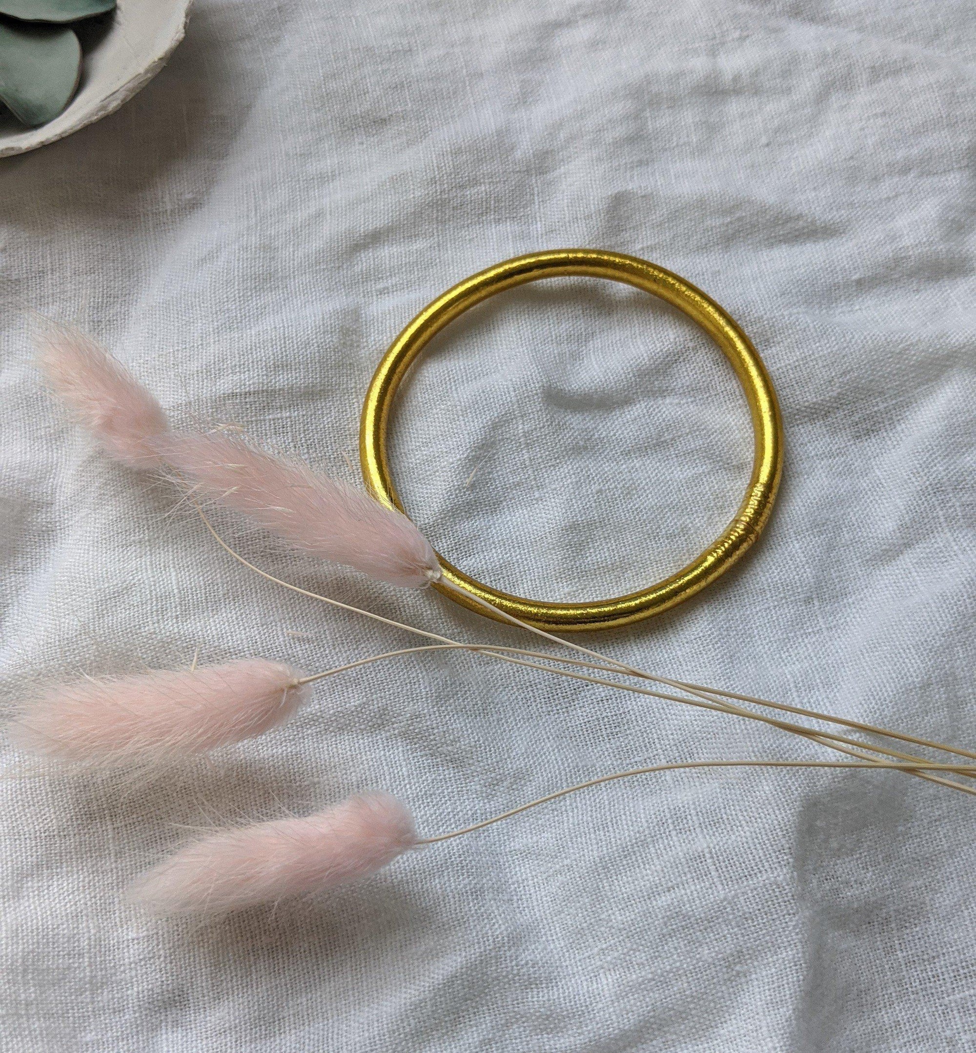 Enfant - Jonc bouddhiste doré épais - MintyWendy Jonc Enfant Seul