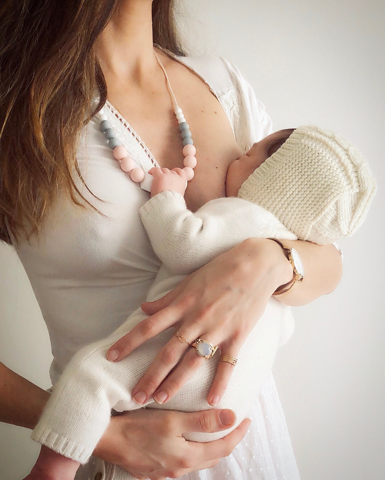 Marie | Collier allaitement, portage et de dentition - MintyWendy