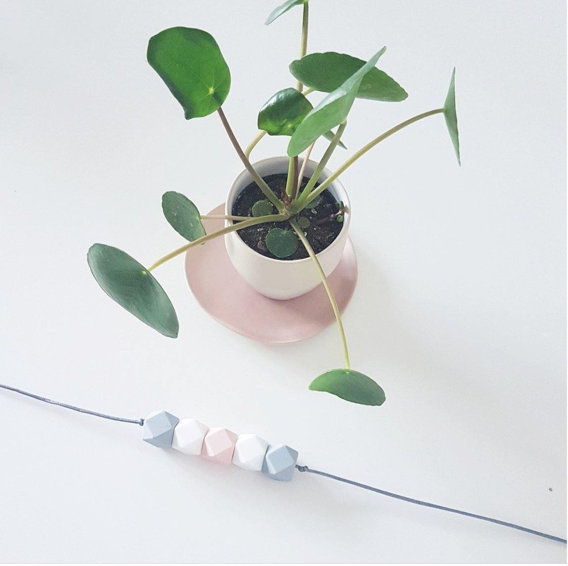 Mini Geometric | Collier allaitement, portage et de dentition - MintyWendy Rose