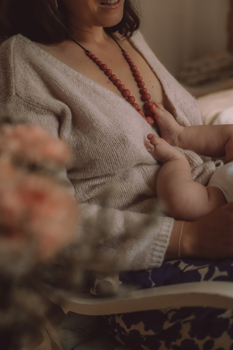 Terracotta | Collier de portage, d&#39;allaitement et de dentition - MintyWendy Default Title