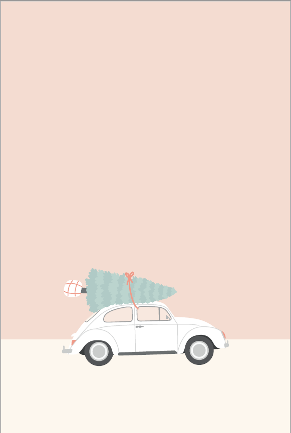 Carte de voeux - MintyWendy Voiture